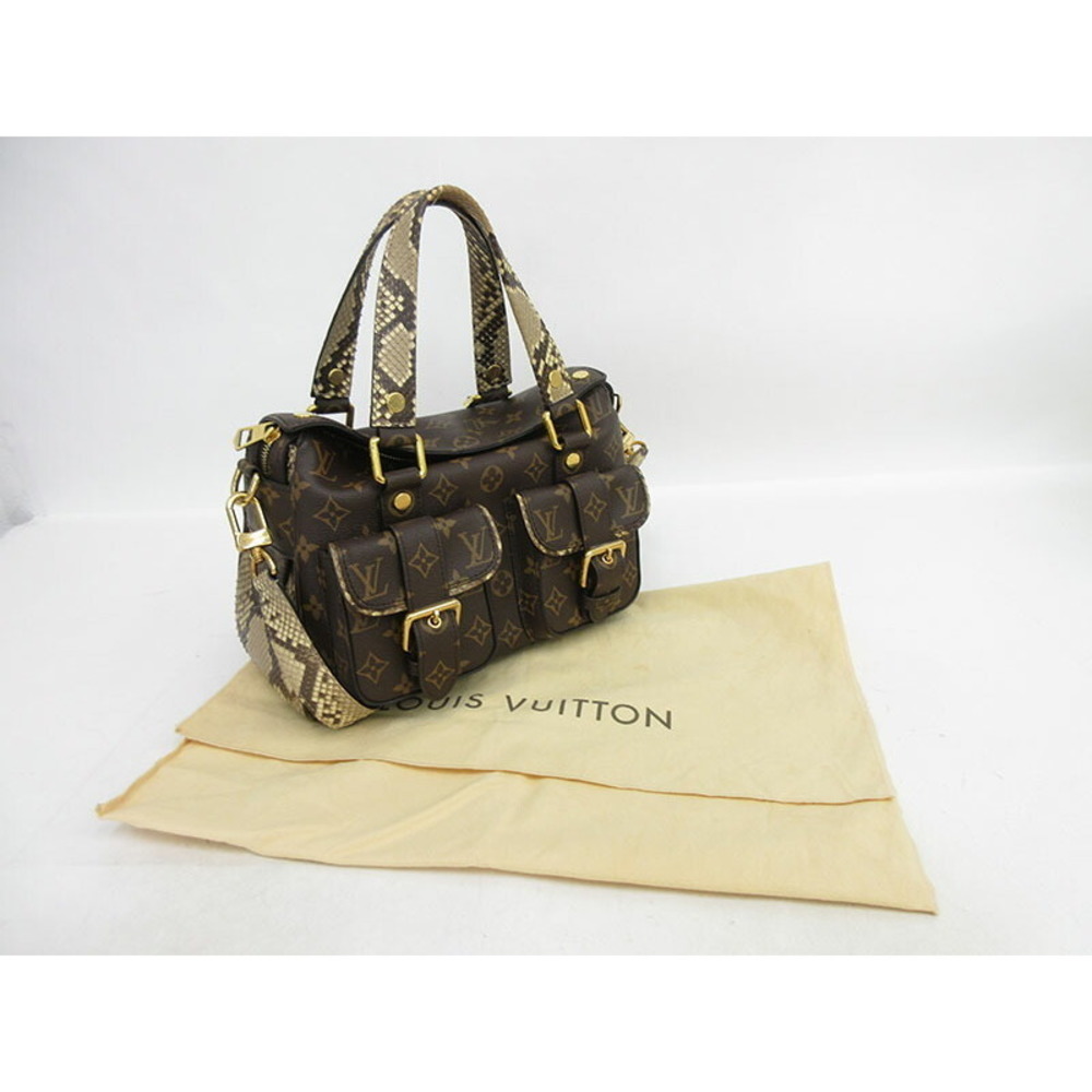 Louis Vuitton Python Manhattan Bag Shoulder Bag - image 8
